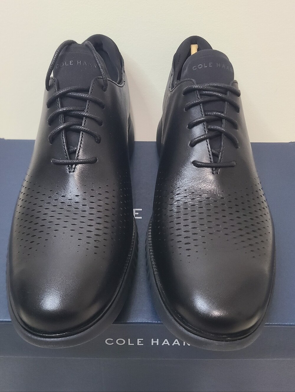 Cole Haan men's ZeroGrand 2.0 Black Leather Oxford Shoes size 13